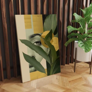 Canvas Print – Botanical Muse Abstract Portrait