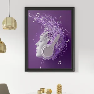 Framed Print – Sonic Dream Abstract Portrait