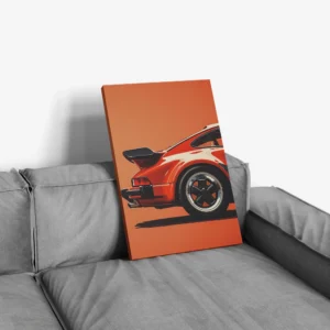 Canvas Print – Crimson Turbo Classic Car Art