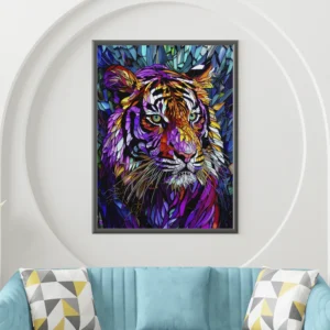 Colourful Tiger Art – Vibrant Modern Animal Wall Décor