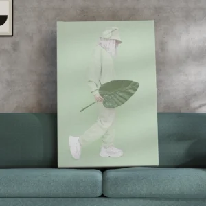 Green Aesthetic Fashion Art – Modern Minimalist Wall Print