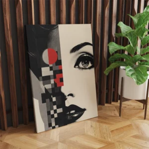 Canvas Print – Pixel Muse Abstract Portrait